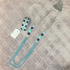 ‼️SALE‼️Liz Claiborne Blue Necklace & Bracelet Set